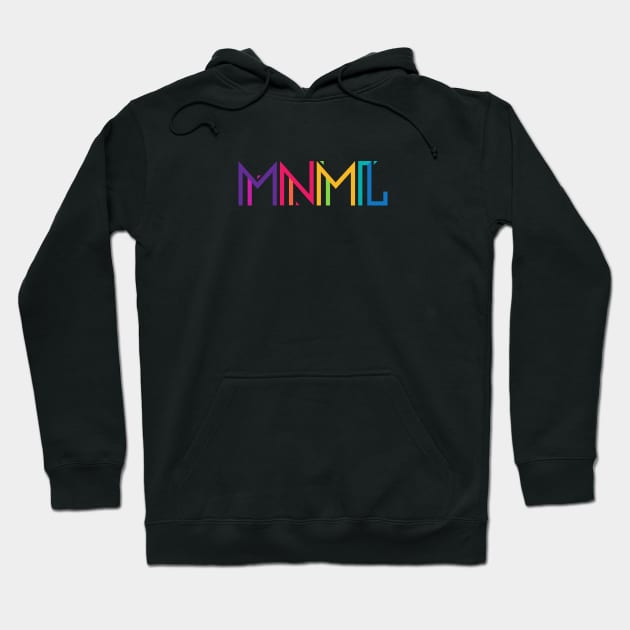 Minimal Type (Colorful) Typography - Design Hoodie by badbugs